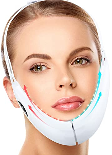 Cunluna Massaggiatore Modellante V-Face Lifting del Viso Massaggiatore Riduttore Elettrico Doppio Mento, Intelligente per Il Sollevamento del Viso Dispositivo