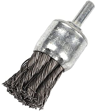 Wire Wheel Cup Brush, 1pc Wire Knot Brush Drill Fastening Hubcaps End Brush Deburring Rust Removal of Rust/Corrosion/Paint Cleaning, 25mm