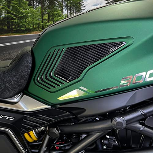 Resin Bike Motorbike 3D Stickers Compatible with Benelli Leoncino 800 2022-2026. Bike Tank Side Protector Grip from Impact and Scratches. Sticker 3D Resin Gadget Moto