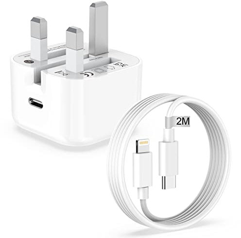 AINPOW iPhone Charger & Cable 2M [Apple MFi Certified], 20W Fast Charger for iPhone 14 Pro Max/Plus/13/12/11/XS/X/8/iPad