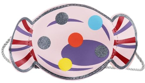 Spldsun Süßigkeiten Kinder Geldbörse, Portmonee Kinder mit Schlüsselband, Kinder Handtasche Prinzessin, mit Reißverschluss, für Party, Shopping, Fotografieren, Performance (Rosa)