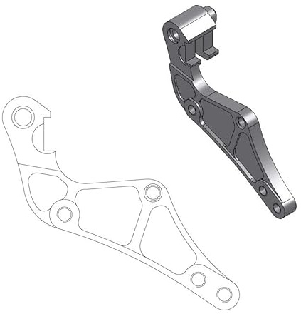 Moto Master Adapter für Supermoto Straßenzange