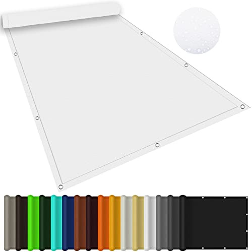 Sun Shade Sail Waterproof 1 x 2.2 m Screen Shelter, Shade Cover, Right Angle Water Resistant Sail Polyester Waterproof UV Block for Outdoor Yard Lawn, White