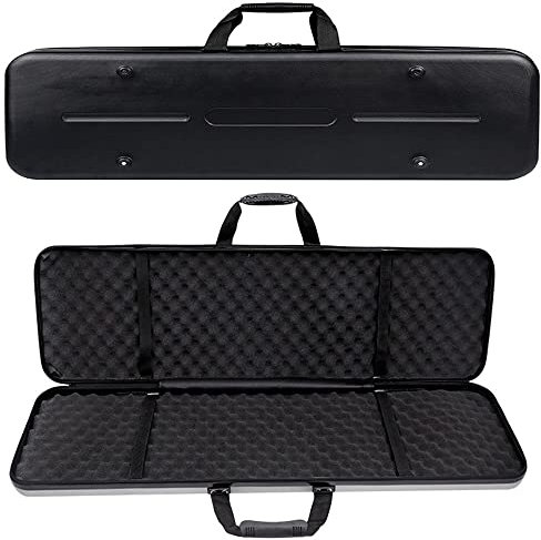 REMEK Große Größe 100/130/140cm Waffenkoffer Mit Futter Aus Eierbaumwolle Taktischer Gewehr-Hartschalenkoffer Waffentasche Staubdicht Schutz Aufbewahrungsbox Für Jagd Schießen, Pistole