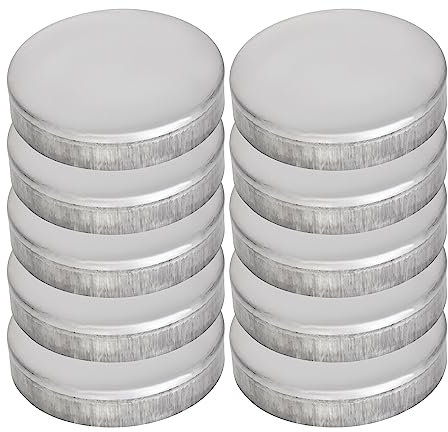 POCHY Copripalo per Pali in Legno, Rotondo Copertura per Pali di Recinzione, Tappi di Copertura in Ferro Zincato, 10Pcs,100mm