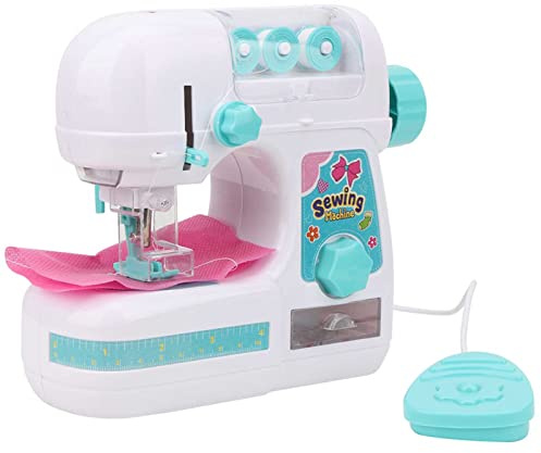 Mrisata Machine à Coudre Électrique pour Enfants - Taille Moyenne 26 × 22 × 10 - Jouet Éducatif Intéressant pour Filles