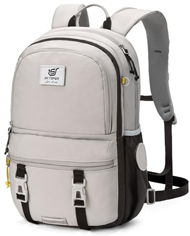 SKYSPER Schulrucksack 18L Rucksack mit Brustgurt Teenager Mädchen Tagesrucksack mit Hüftgurt Schulranzen Backpack für Schule Freizeit Travel & Outdoor