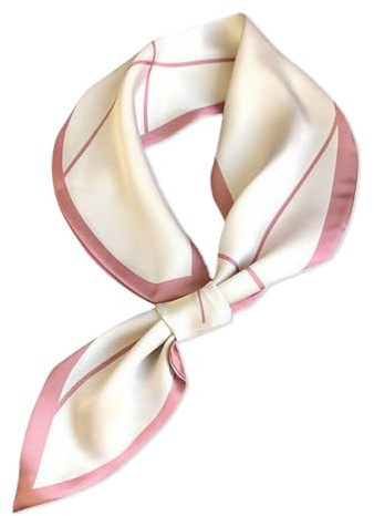 LumiSyne Femme Foulards En Soie Étroit Facile à Passer Style Vintage Simple Motif à Pois Ligne Maigre Longue Écharpe Satin Petits Écharpe Fichu Cravate Cheveux Bandeau Au Poignet Ruban