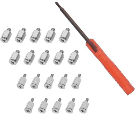 FDXGYH 20 Set M.2 SSD Screws Kit M.2 Standoff and Screws Kit with Magnetic Screwdriver for PC Motherboards