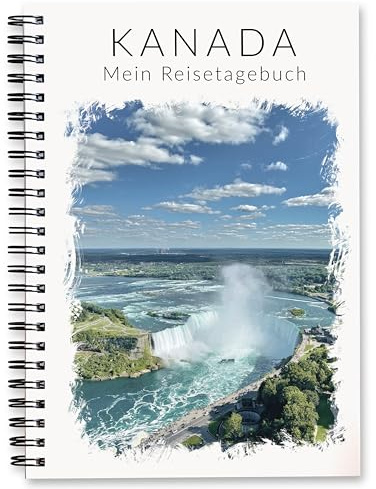 Kanada Tagebuch | interaktiver Reiseplaner Reise-Achtsamkeitstagebuch für 3 Wochen | Reisebuch Reisetagebuch Kanada Geschenk-Idee für Rundreise oder Roadtrip | Ringbuch DIN A5 | Calmondo