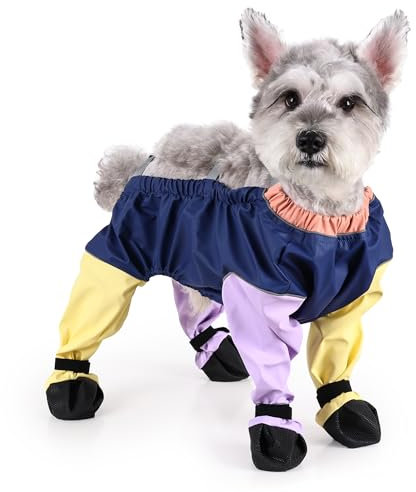 Duuclume Strapsstiefel für Hunde, verstellbare Hundestiefel-Leggings mit Riemen, atmungsaktiv, bequem, weiche Sohle, rutschfeste Hundestiefel für mittelgroße kleine Hunde, im Freien (Mix,XS)