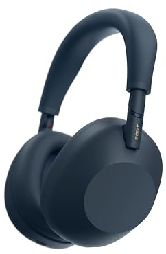 Sony WH-1000XM6 Auriculares Bluetooth inalámbricos con Noise Cancelling, Sonido de Alta resolución, cómodos, diseño Plegable, Estuche Resistente, 30 Horas de batería, iOS y Android - Azul Medianoche