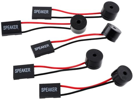 5 PCS PC Motherboard Speaker Mini Computer Case Speakers Pc Internal Mini Plug Buzzer Motherboard Buzzer Alarm