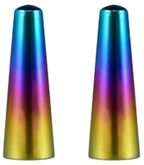 Calefee Ohr Expander 1.6mm, Ohr Tunnel aus Titan Bunt Konisch, Piercing-Ohrringe Ohrdehner für Unisex 2 Stück