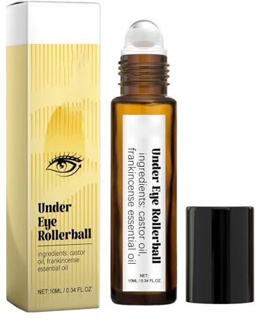 KOAHDE Sérum pour les Yeux pour les Cernes et les Poches,Crème Contour Des Yeux,Crème Anti-Age pour les Poches,Rouleau à Huile Essentielle pour les Yeux Femmes et Hommes