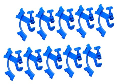 INOOMP 10pcs Aquarium Hose Tube Clamp Clips for Fish Tank Water Pipe Holder Stable Support for Tubes Up to Diameter Flexible Fit Easy Installation for Secure Water Change Management