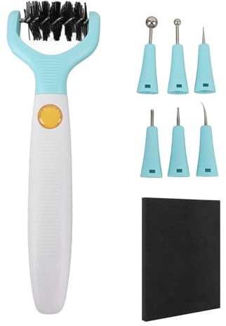 Set di strumenti per quilling di carta 8 in 1 Punte per scanalatura e rotolamento Cuscinetto in schiuma per la creazione di scrapbooking artigianale