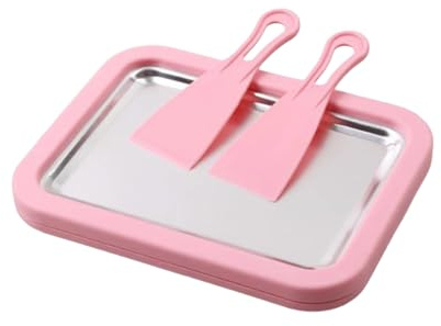 Rullo per – Piastra in acciaio per dessert fai da te | Strumento portatile istantaneo con facile utilizzo e funzione creativa per sorbetto di yogurt, gelati morbidi, slushies e