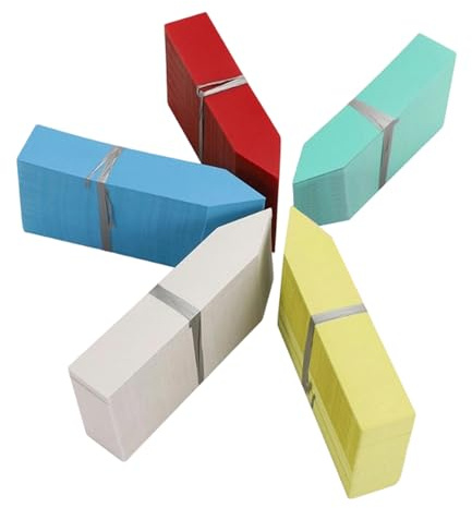 Etichette per piante, 500 pezzi, impermeabili, decorative, a 5 colori, per piantine e cartelli per piante, per interni ed esterni, per balconi e giardini