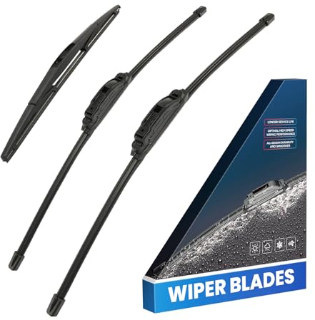 KAX 3 PCS Wipers Replacement for 2003-2008 Pilot Premium All Weather Front Rear Wipers 24 21 14 HOOK