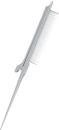Sunerzenor Peigne à Crêper, Fer à Lisser, Peigne Lisseur avec Matériau Léger et Poignée Confortable, Idéal pour Une Utilisation à Domicile, gris