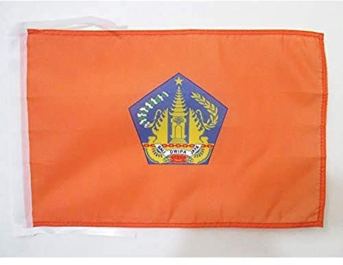 AZ FLAG - Bali Flag - 18'' x 12'' - 100% Polyester Bali in Indonesia Small Banner with Two Cords - Fade Resistant - Vivid Colors - 18x12 in - 45x30 Cm