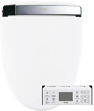 KOHLER K-BH93-N0 Novita Electric Round Toilets with Remote Control Bidet Seat, White