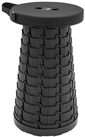 SITTOGO by WEDO 212401 TÜV und GS geprüfter Teleskop-Hocker, Kunststoff, Schwarz, 25.5 cm, 130 kg Tragkraft