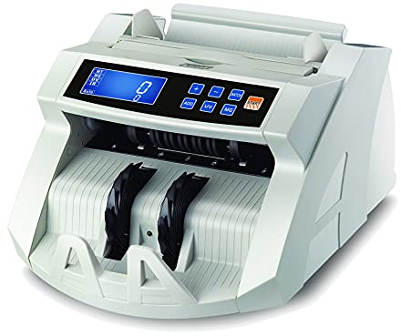 Geldzählmaschine BisBro Technology BB-2150CW | 3 Jahre Garantie | Erkennt Falschgeld sofort | Schnelles Geldscheinprüfgerät | Zählt sicher 1000 Geldscheine in der Minute | Euro | US-Dollar | Pfund