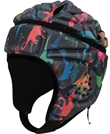 Amagogo Casque de Rugby Souple Casque de Football Casque de Football pour Adulte Enfant Jeunesse Gardien de But Tête de Protection Casque de Sport Tête - Coloré