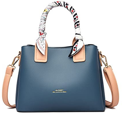 KANBUN Elegante Handtaschen für Frauen Top Griff Taschen Damen Tote Taschen Wasserdichte Umhängetasche PU Leder Arbeitstasche Satchel Bag Crossbody Tasche mit Einzigartige Band Qualität waren