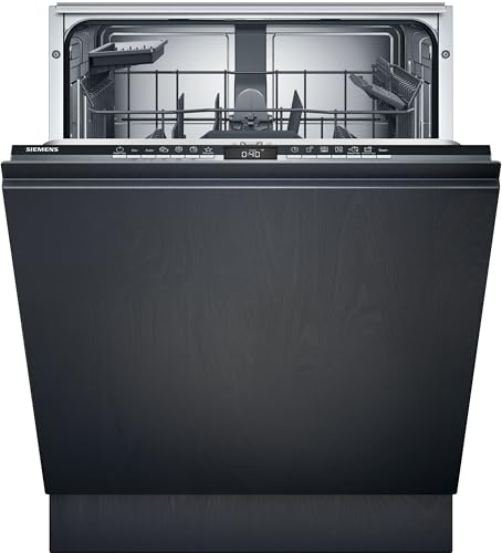 Siemens SN63HX01AE iQ300 Lave-vaisselle intelligent, entièrement intégré, largeur 60 cm, panier à couverts, fabriqué en Allemagne, agréablement silencieux, avec iQdrive, aquaStop, panier supérieur
