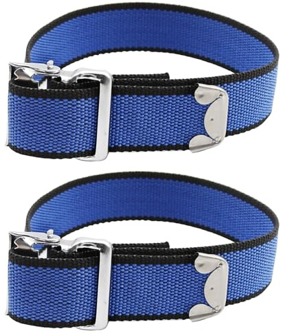 2 x Beinbandriemen, Trockenbau-Stelzen, Ersatzteil, Stelzen, Nylon, verstellbares Beinbefestigungsgurt-Set, für Straßenleistungen, Heimwerker, hohe Wandmalerei, blau