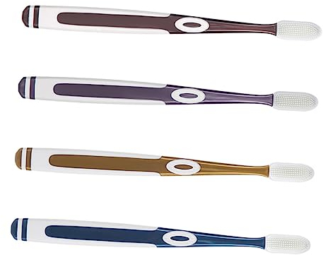 KOMBIUDA 4Er Set Zahnbürstenköpfe Mit Weichen Silikonborsten Für Erwachsene Nano Zahnbürste Ersatzkopf Sanfte Reinigung Und Plaque Entfernung