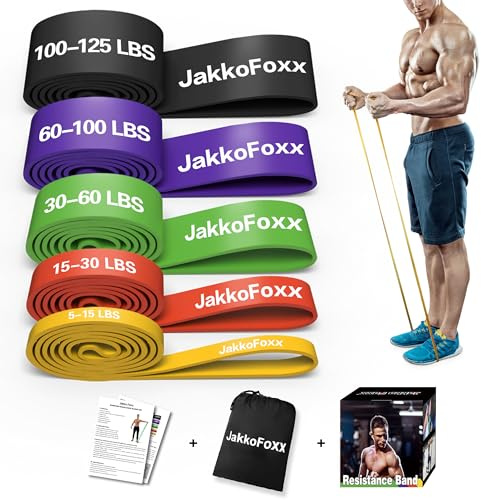 Fitnessbänder 4 Set, Widerstandsband, Dehnungshilfe, tragbares Training, Muskeltraining, Physiotherapie, Übungsbänder für Training