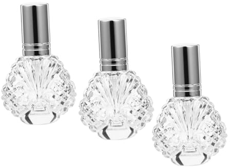 Beatifufu 3piezas Botellas De Vidrio Rellenables Perfume Sellado Hermético Resistente Roturas