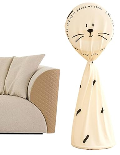 Housse de ventilateur, protection de ventilateur, housse anti-poussière pour ventilateur, motif chat mignon, protection extérieure en polyester lavable pour ventilateurs, protection complète, 50 x 145