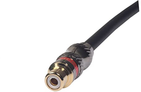 VINTORKY Pvc Material Female to Female Adapter 0.3m Audio Cable for Amplifier Speaker Live Performance