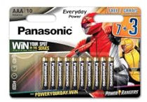 PANASONIC - Piles Panasonic Everyday Power LR03 AAA - 7 piles + 3 gratuites