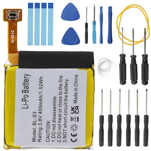 PONDWAY Batterie au lithium polymère compatible avec LG Watch Urbane W110 W150 EAC62618501 1ICP5/28/30 400 mAh 3,8 V