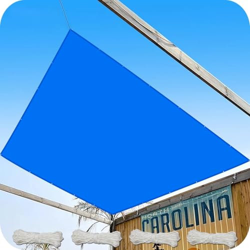 Tenda a Vela Impermeabile Rettangolare 150 x 150 cm Impermeabile, Protezione UV Al 95%, Tende da Sole Ombreggiante per Esterno, Giardino, Piscina, Blu Scuro