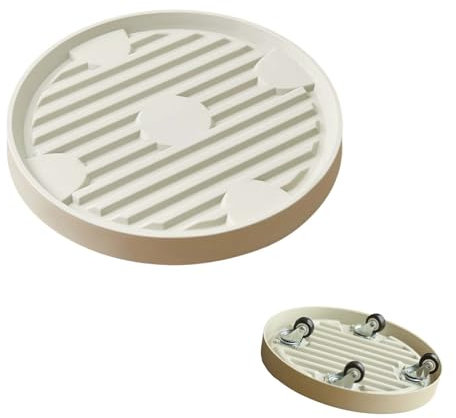 ZHYUANRullo per piante per esterni,Rullo per Fiori per Esterni e Interni,Portavasi con Ruote,Sottovaso con Ruote girevoli,Rullo per piante in plastica,Carrello Portapallet in Plastica,Rullo per piante