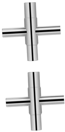 NUOBESTY 2 Pezzi chiave a tubo chiave giratubi attrezzo strumenti idraulici metrico regolabile inglese per lavello per rubinetto ad acqua Argento