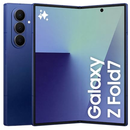 Samsung Galaxy Z Fold7 Smartphone AI pieghevole, 3 anni di Garanzia del produttore, RAM 16GB, 1TB, Display 6,5/8, Camera 200MP, Batteria a lunga durata, Blue Shadow [Versione italiana]