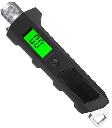 Medidor Digital de Presión de Neumáticos - Manómetro de Presión de Neumáticos | 16 Bar Retroiluminación Empuñadura Antideslizante para Bicicleta Coche Camión Mantenimiento y Reparación en Viajes por