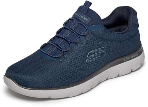 Skechers herr Summits 233049 Sneakers | Sneaker, blå, elastiska skosnören, minnesskum, vegan, män, skor