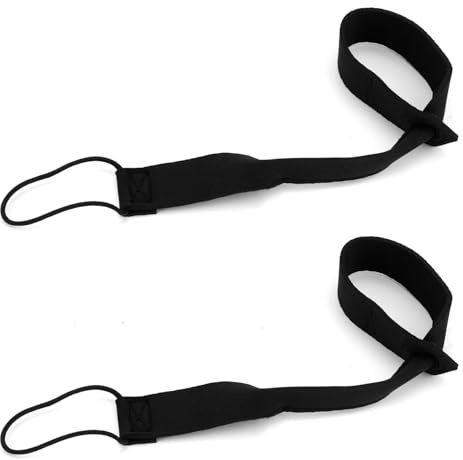 Fukaisu Verstellbar Ski Handschuh Leine, Unisex Snowboard Handschuh Handgelenk Bänder mit Elastischer Handschellen Design für Bergsteigen Skifahren Snowboarden Sport Zubehör (Schwarz)