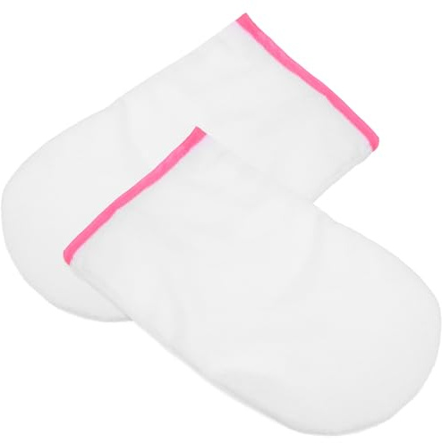 TOPBATHY Paraffin Wachshandschuhe Frottee Wachspflegehandschuhe Handwärmer Mit Verstellbarem Riemen Für Handpflege Zuhause Und Waxbad Isolierende Handmaske Für Trockene Hände