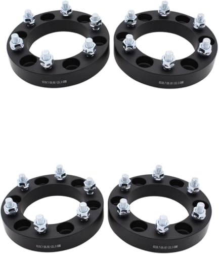 TAKPART Spurverbreiterungen 4 x 30 mm, 6 Bolzen, passend für Ford Ranger, Toyota Hilux, alle Baujahre(Schwarz)