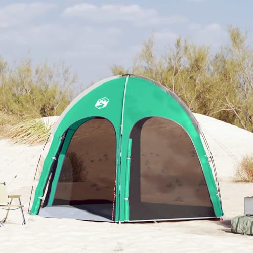 Mokuyary Tente de Piscine avec Toit Vert Mer 366 x 305 x 231 cm pour Piscine, Terrasse, Extérieur